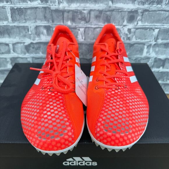 Adidas Adizero Ambition 4 Solar Red White Track Cleats BB5778 Womens Size 12 New - Picture 3 of 8